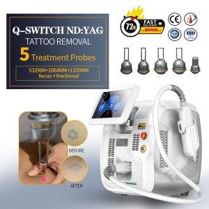 Q Switched Nd Yag Laser Tattoo Removal Machine