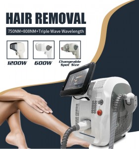 Medical CE Newest 3 Wavelength Permanent 808 755 1064nm Hair Removal Diode Laser