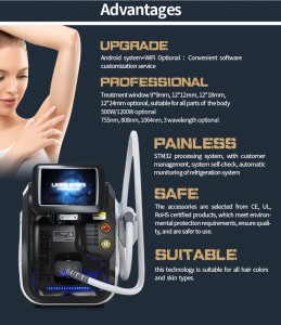 Medical CE Approved Permanent Hair Removal 808 Diode Laser 2400w Laser Machine