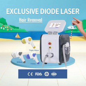 3 wavelength diode laser 808 hair removal beauty machine