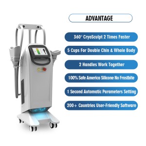 Cryo Machine KES 5 Cryo Handles Fat Freezing MED-340Pro Cryo Body Slimming