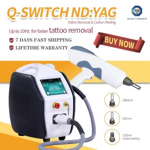 532 1320 1064nm hair removal/veins removal Long pulse ND YAG Laser machine