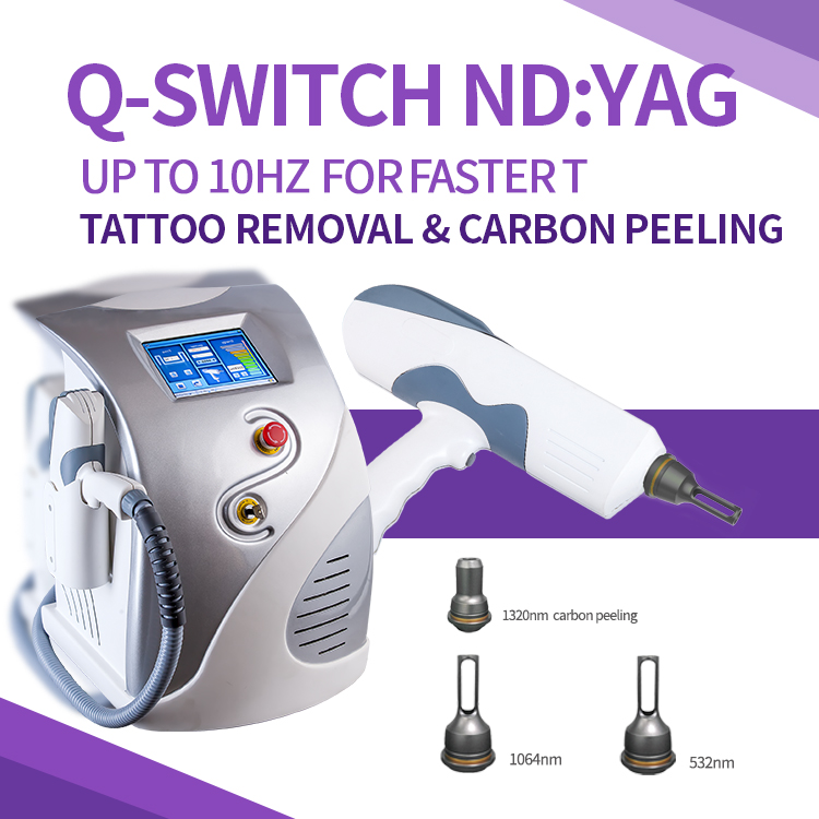 Manufacturer for Tattoo Removal Equipment -
 New launched Q Switched Nd Yag Laser Tattoo Removal Machine Carbon Peeling – KES